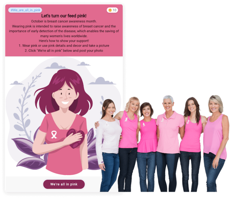 Best Employee Engagement Content of 2022 from Eloops - Wear Pink Challenge